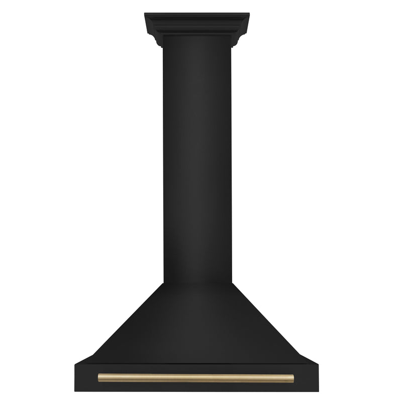 ZLINE BSKB4Z-30-CB Autograph Edition 30 in. Wall Mount Range Hood in Black Stainless Steel