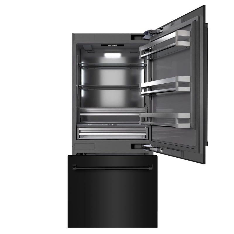 ZLINE GRBIT-BS-36 36 in. Bottom Freezer Refrigerator in Panel Ready