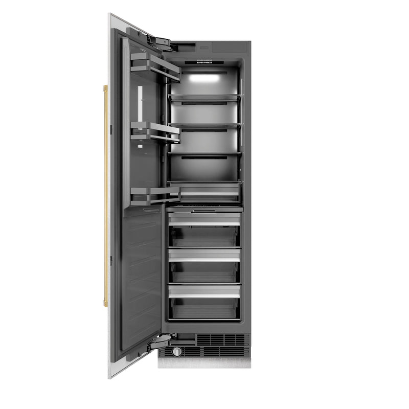 ZLINE RCFVZ-SN-24-G Autograph Edition 24 in. Column Freezer in Panel Ready
