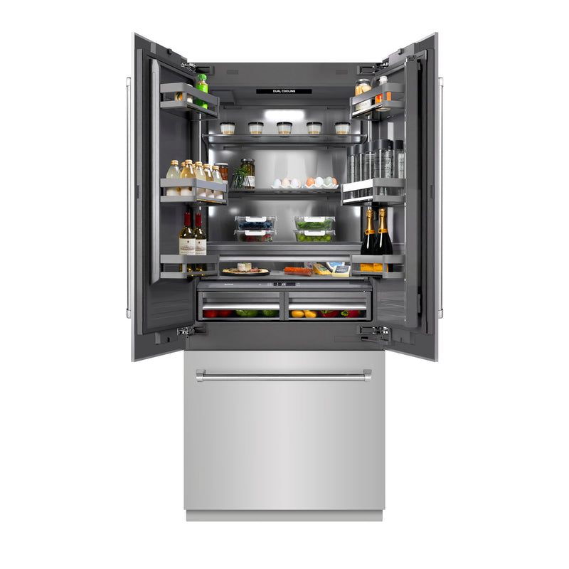 ZLINE GRBIV-304-36 36 in. French Door Refrigerator in Panel Ready