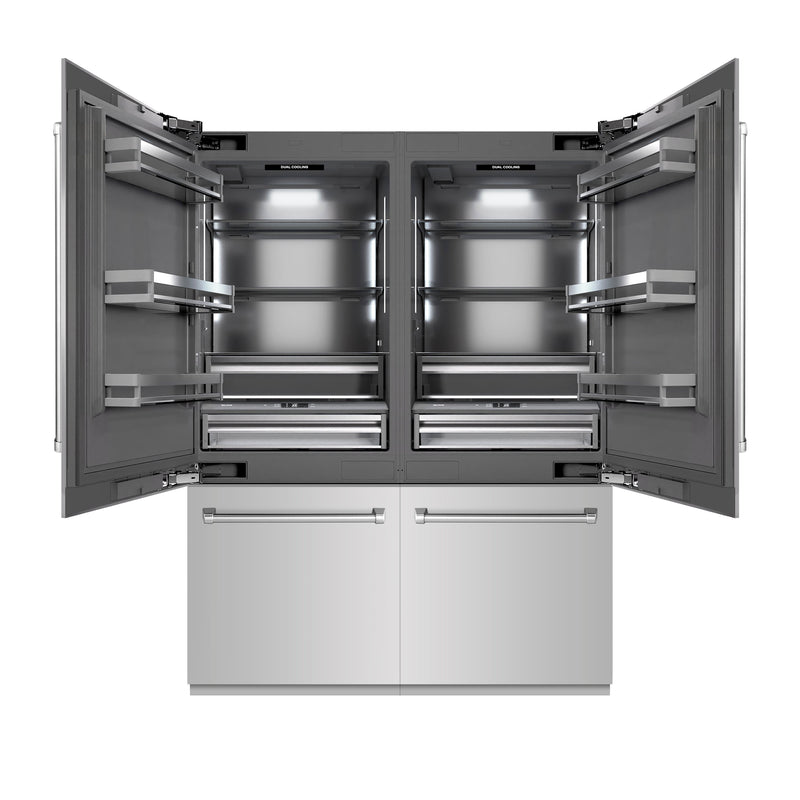 ZLINE GRBIV-304-60 60 in. French Door Refrigerator in Panel Ready