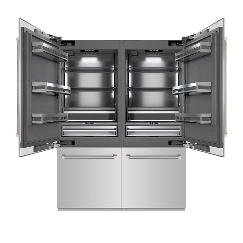 ZLINE GRBIVZ-30460KPN Autograph Edition 60 in. French Door Refrigerator in Panel Ready