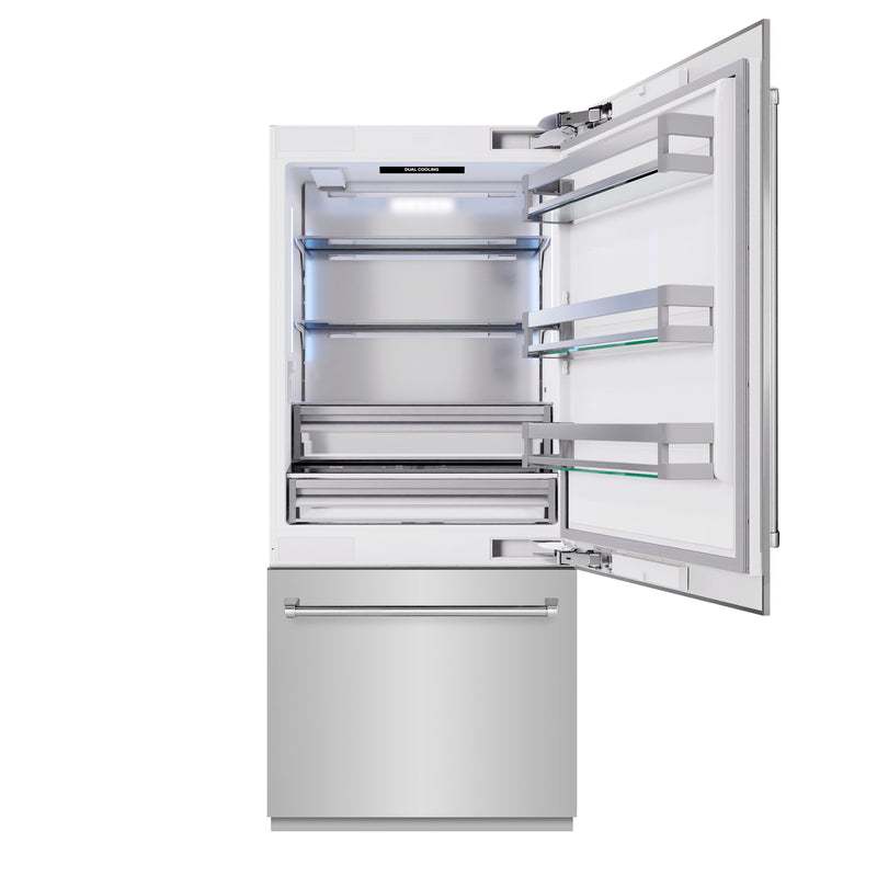 ZLINE RBIT-304-36 36 in. Bottom Freezer Refrigerator in Panel Ready