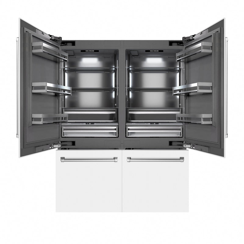 ZLINE GRBIV-WM-60 60 in. French Door Refrigerator in Panel Ready