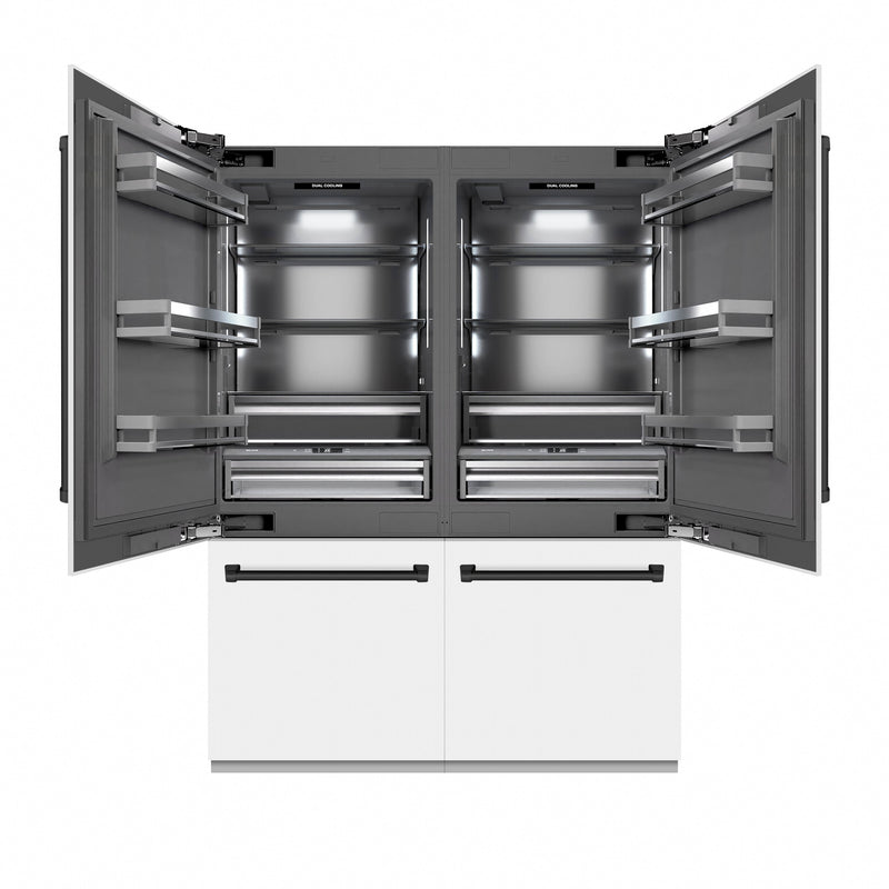 ZLINE GRBIVZ-WM-60-MB Autograph Edition 60 in. French Door Refrigerator in Panel Ready