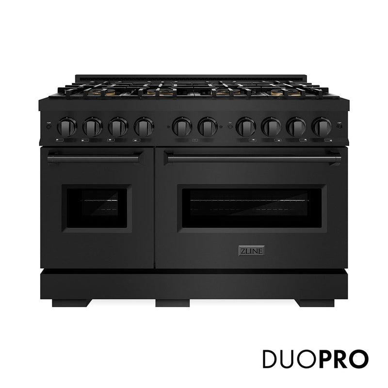 ZLINE PCGRB-48 48 in. Gas Range in Black Stainless Steel