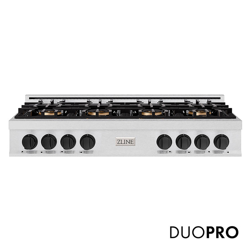 ZLINE PCRTSZ-48-MB Autograph Edition 48 in. Gas Rangetop in Satin Stainless Steel
