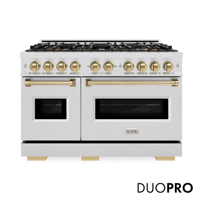 ZLINE PCDRSZ-48-CB Autograph Edition 48 in. Dual Fuel Range in Satin Stainless Steel