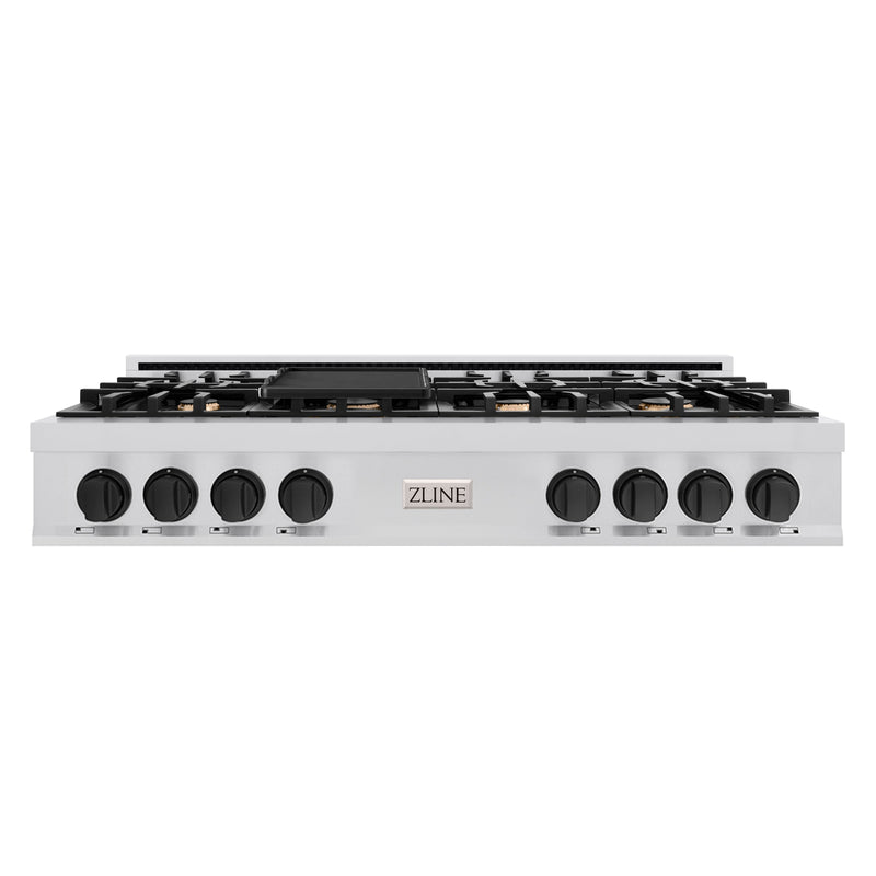 ZLINE RTZ-48-MB Autograph Edition 48 in. Rangetop in Stainless Steel