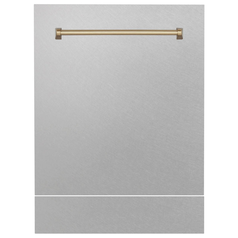 ZLINE DPVZ-SN-24-CB Autograph Edition 24 in. Dishwasher Panel in Satin Stainless Steel