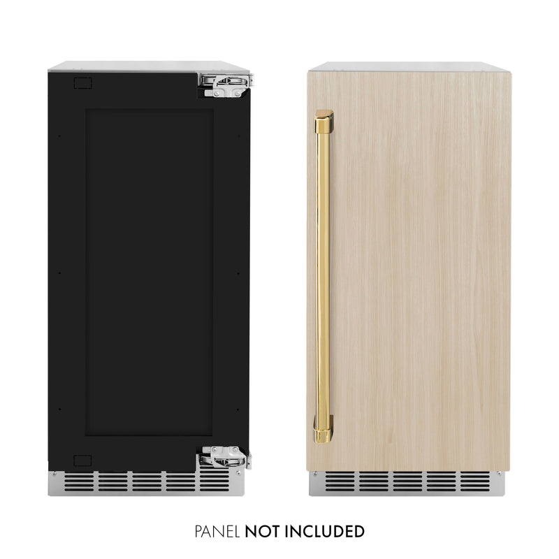 ZLINE IGMDPZ-15-G Autograph Edition 15 in. Refrigerator in Panel Ready