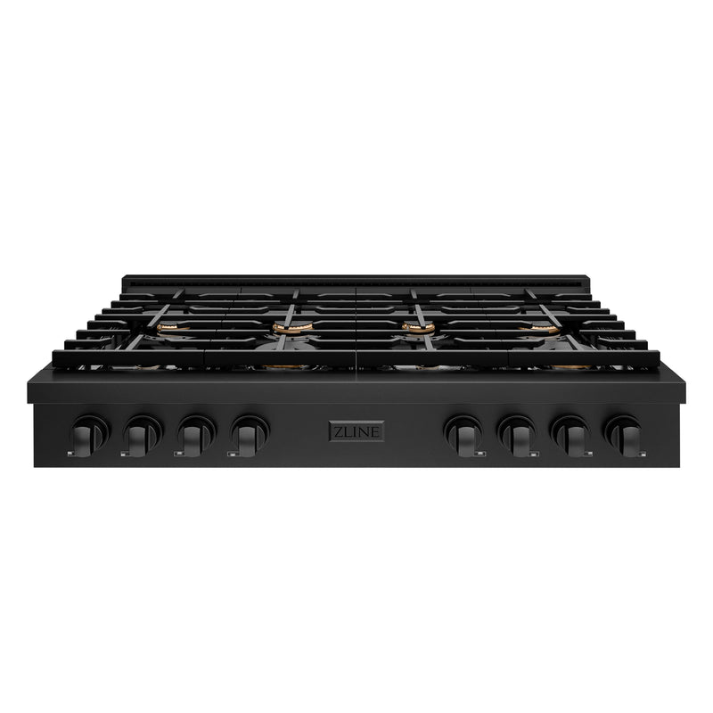 ZLINE SRTB-BR-48 48 in. Rangetop in Black Stainless Steel