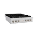 ZLINE 36 in. Paramount Gas Rangetop with 6 Burners and Porcelain Cooktop in Satin Stainless Steel (SRTS-36)