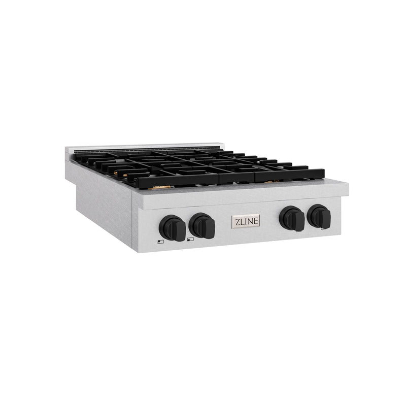 ZLINE SRTSZ-30-MB Autograph Edition 30 in. Rangetop in Satin Stainless Steel