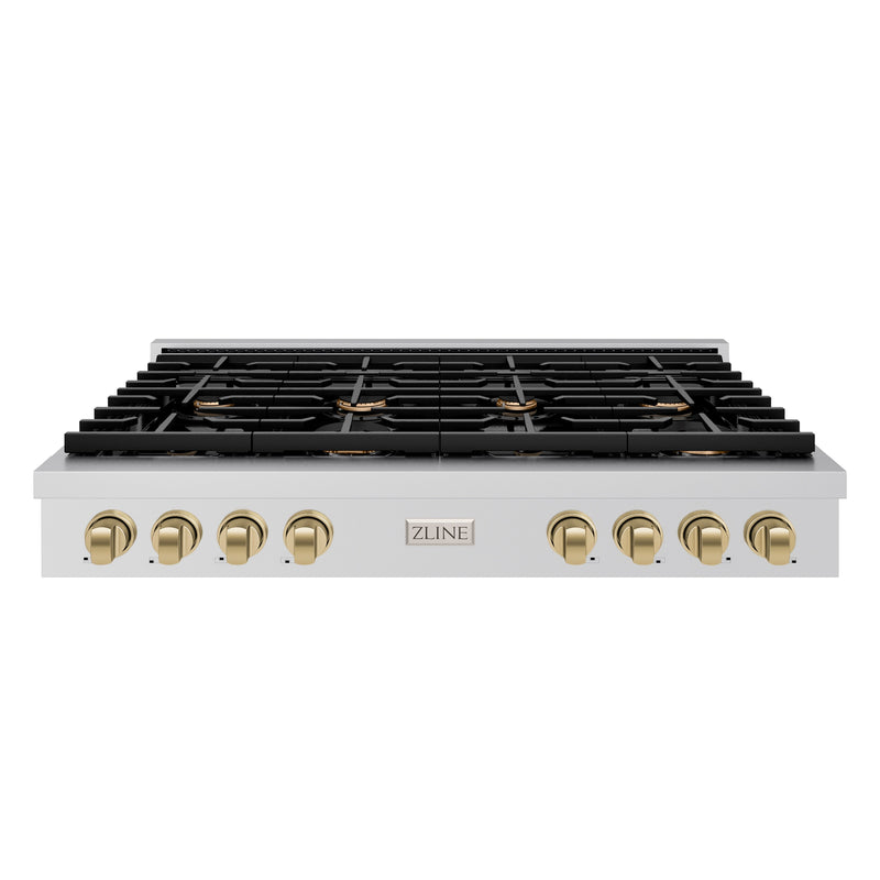 ZLINE SRTZ-48-CB Autograph Edition 48 in. Rangetop in Stainless Steel