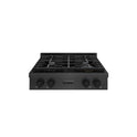 ZLINE 30 in. Paramount Gas Rangetop with 4 Burner Porcelain Cooktop in Black Satin Stainless Steel (SRTBS-30)