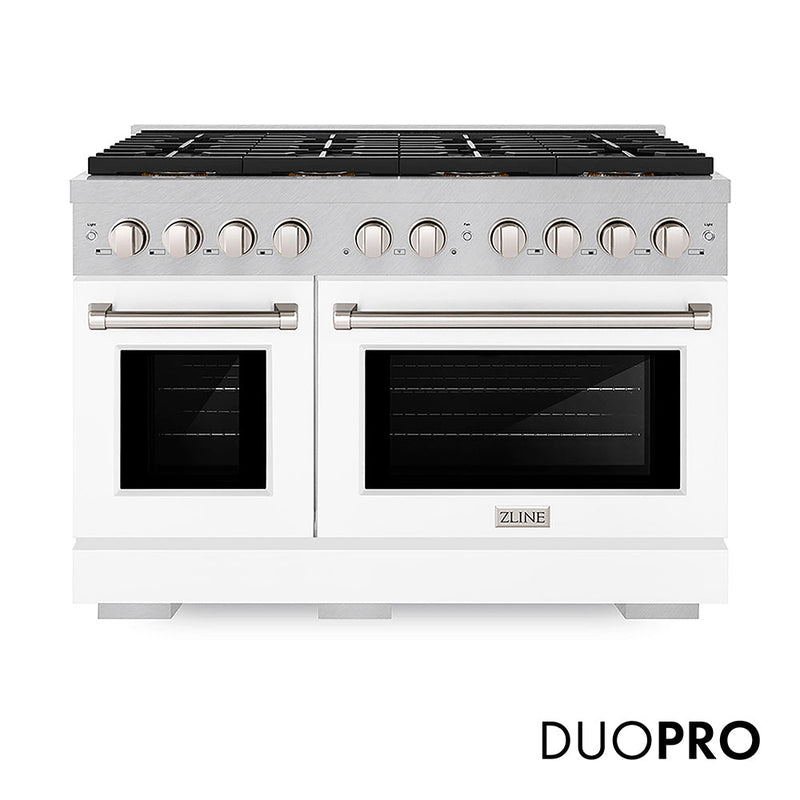ZLINE PSDRS-WM-48 48 in. Dual Fuel Range in Satin Stainless Steel
