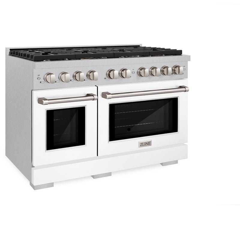 ZLINE SDRS-WM-48 48 in. Dual Fuel Range in Satin Stainless Steel
