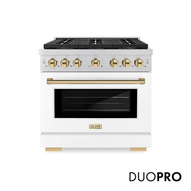 ZLINE PSGRZ-WM-36-G Autograph Edition 36 in. Gas Range in Stainless Steel