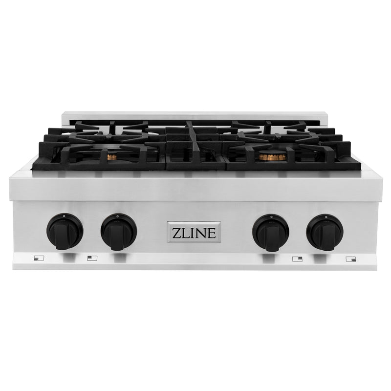 ZLINE RTZ-30-MB Autograph Edition 30 in. Rangetop in Stainless Steel