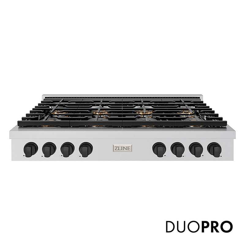 ZLINE PSRTZ-48-MB Autograph Edition 48 in. Gas Rangetop in Stainless Steel