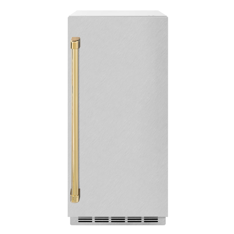 ZLINE IGMDZ-SN-15-G Autograph Edition 15 in. Ice Maker in Panel Ready