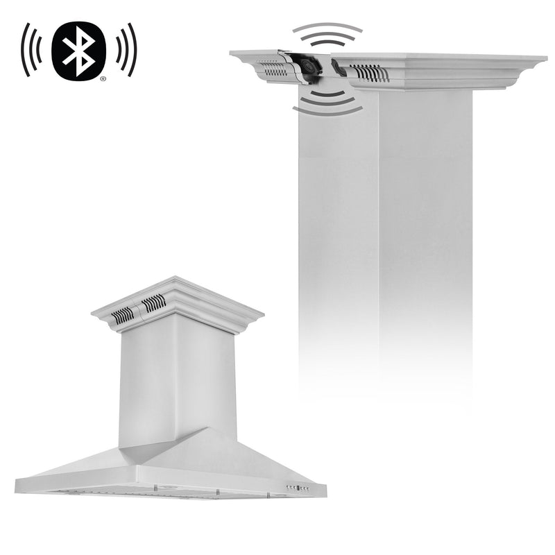 Range Hood with Crown Sound (GL1iCRN-BT-30) ZLINE