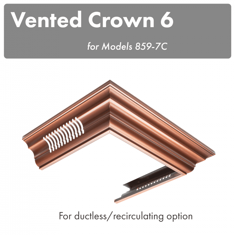 ZLINE Crown Molding in Copper (CM6V-8597C) ZLINE