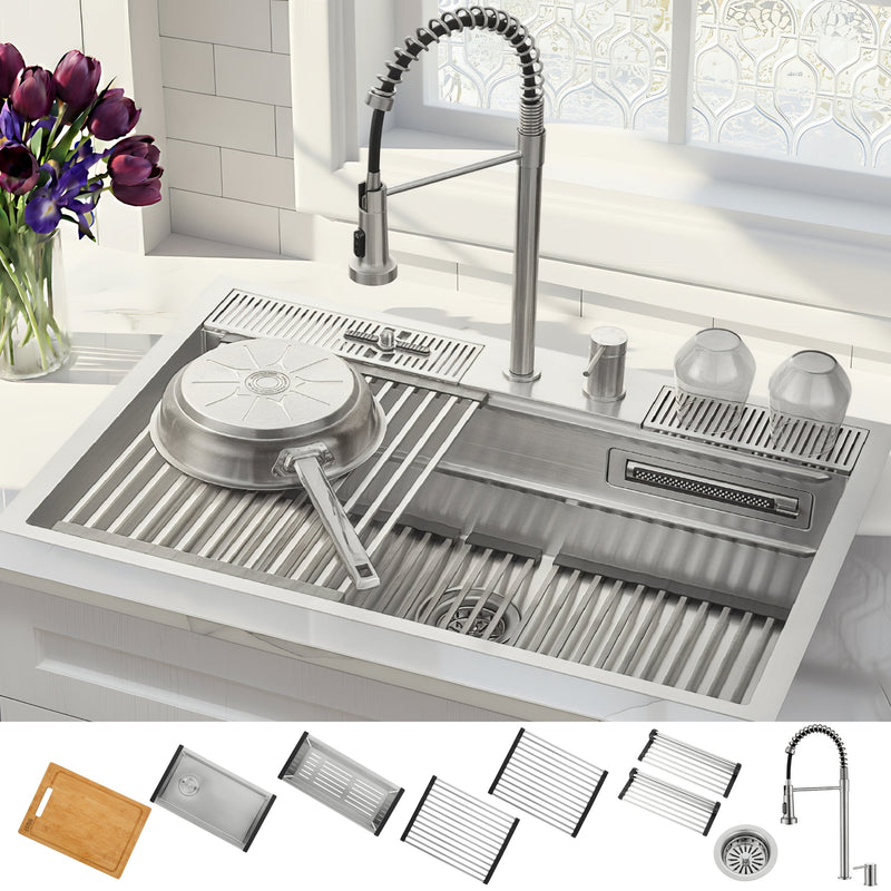 Forno E-ZP31 33 in. Kitchen Sink