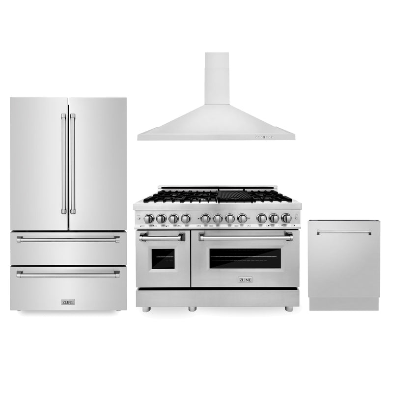 ZLINE 4KPR-RARH48-DWV 48 in. Appliance Package in Stainless Steel