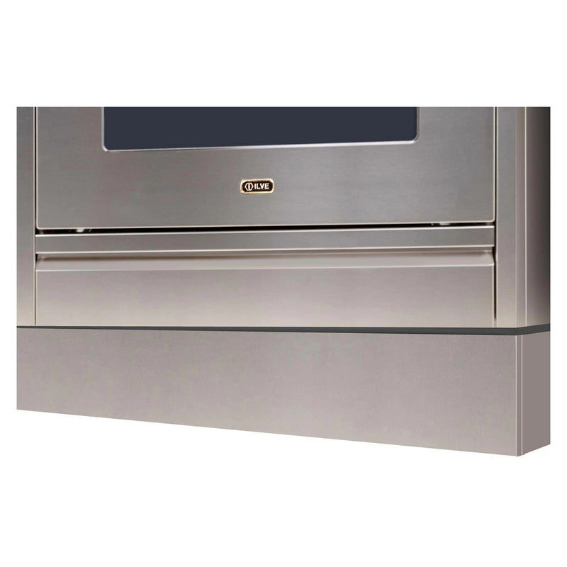 ILVE APZ90140I 36 inch Nostalgie/Professional Plus Toe Kick (5 1/2 inch h.) (Stainless Steel)