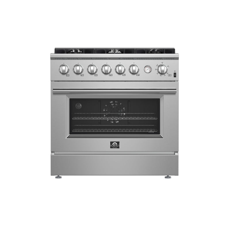 Forno FFSGS6277-36 36 in. Gas Range in Stainless Steel