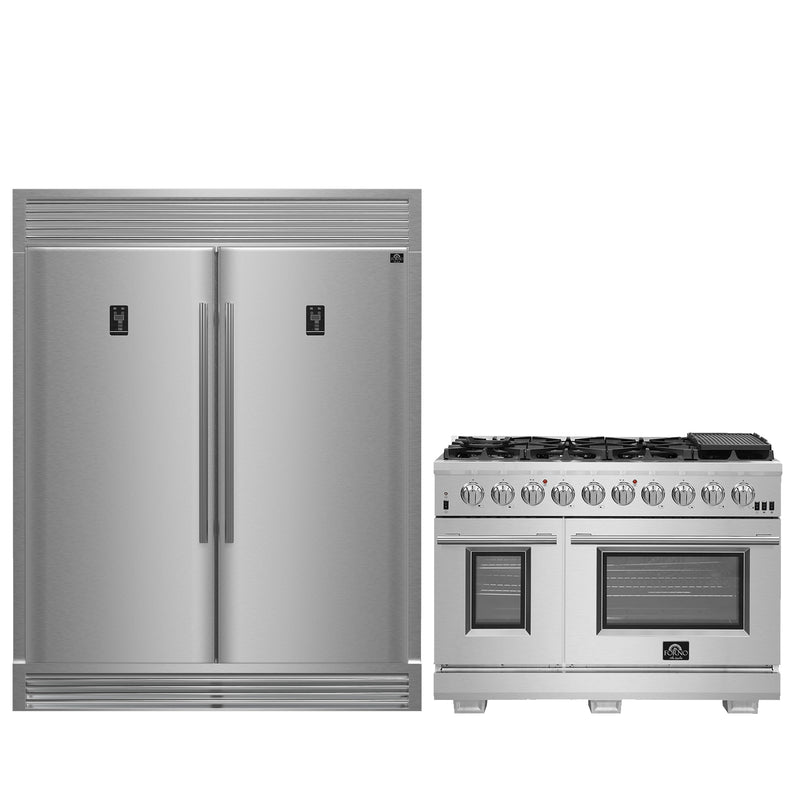 Forno FBDL-019-04CAUS Capriasca 48 in. Appliance Package in Stainless Steel