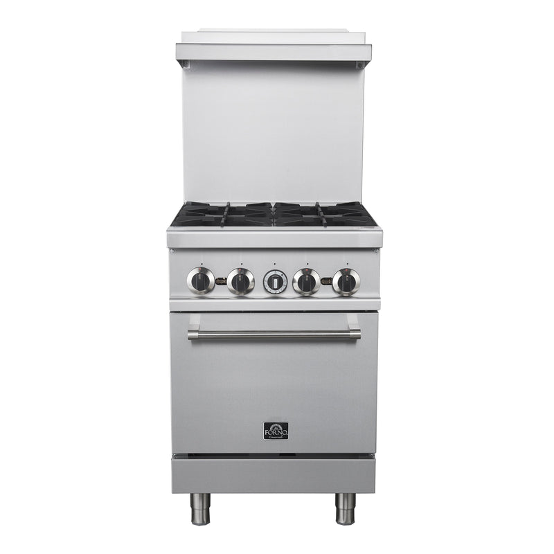Forno FCMGR0093-24 24 in. Commercial Gas Range