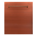 ZLINE 24" Dishwasher Panel in Copper with Traditional Handle (DP-C-H-24)