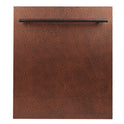 ZLINE 24" Dishwasher Panel in Hand-Hammered Copper with Modern Handle (DP-HH-24)
