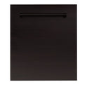 ZLINE 24" Dishwasher Panel in Oil Rubbed Bronze with Traditional Handle (DP-ORB-H-24)