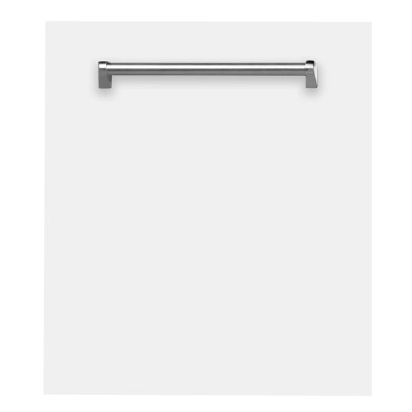 Lavavajillas ZLINE de 24 pulgadas con control superior en blanco mate con tina de acero inoxidable, DW-WM-24