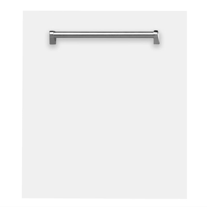 ZLINE 24 in. Top Control Dishwasher with Matte White Panel and Traditional Style Handle, 52dBa (DW-WM-24) Zline