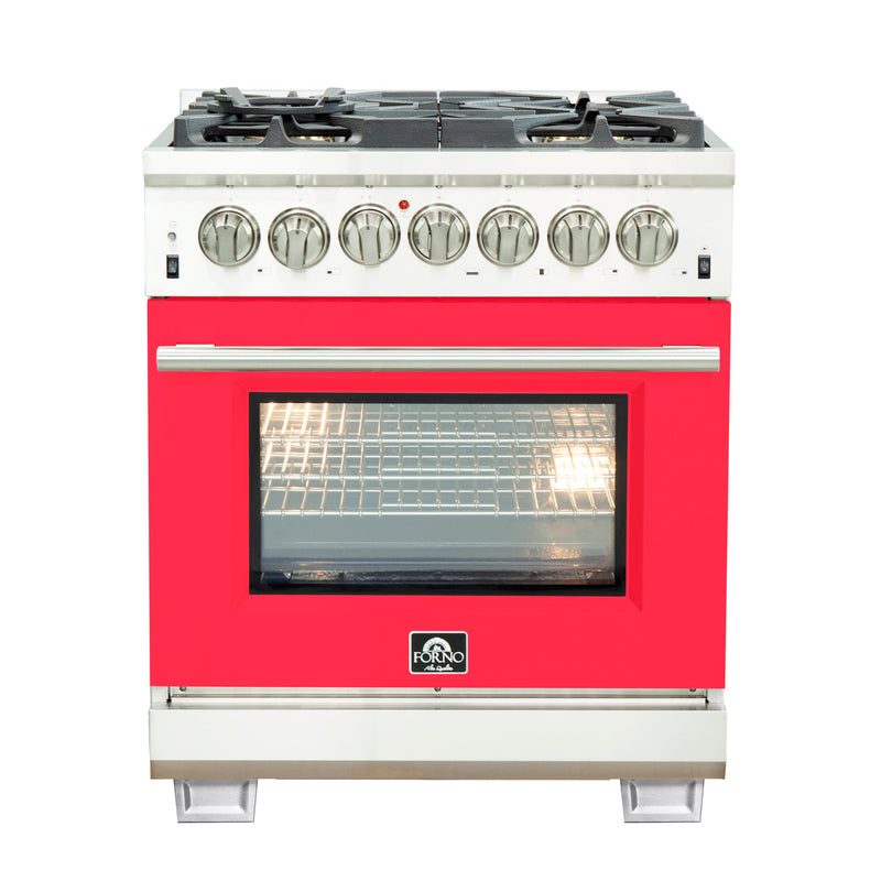 Forno FFSGS6187-30RED Capriasca 30 in. Dual Fuel Range