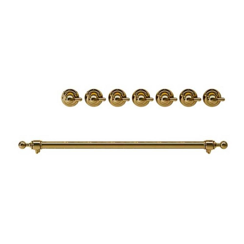 ILVE Brass Knobs and Handle Bundle for 30 inch Nostalgie Dual Fuel