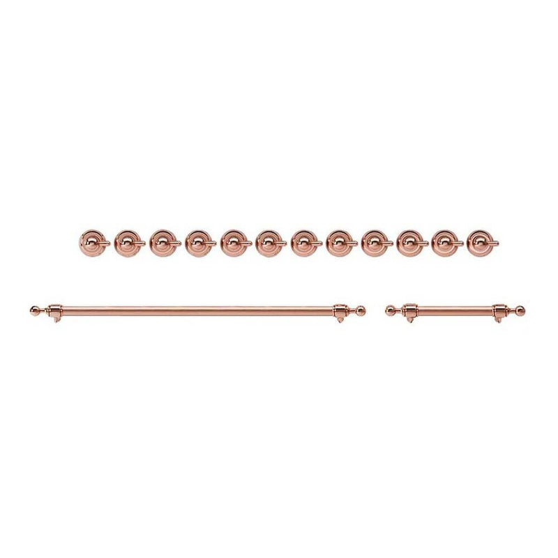 ILVE Copper Knobs and Handles Bundle for 48 inch Nostalgie Dual Fuel with Griddle