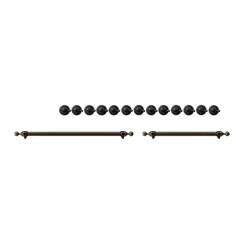 ILVE Burnished Knobs and Handles Bundle for 60 inch Nostalgie Dual Fuel with Griddle