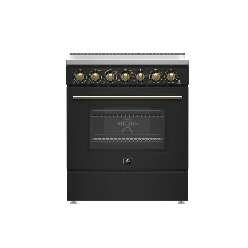 Forno FFSEL6011-30BLK 30 in. Electric Range in Black