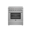 Forno Paolo 30-Inch Freestanding Electric Range, Stainless Steel, 4.38 cu.ft, True Convection Oven, Energy Efficient