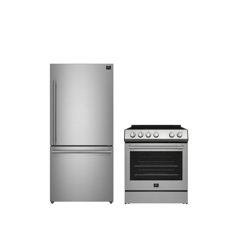 Forno FBDL-003-01US Leonardo Espresso 30 in. Appliance Package in Stainless Steel