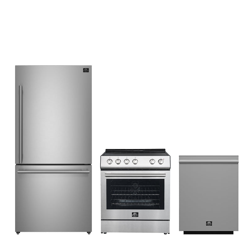 Forno FBDL-007-01US Leonardo Espresso 30 in. Appliance Package in Stainless Steel