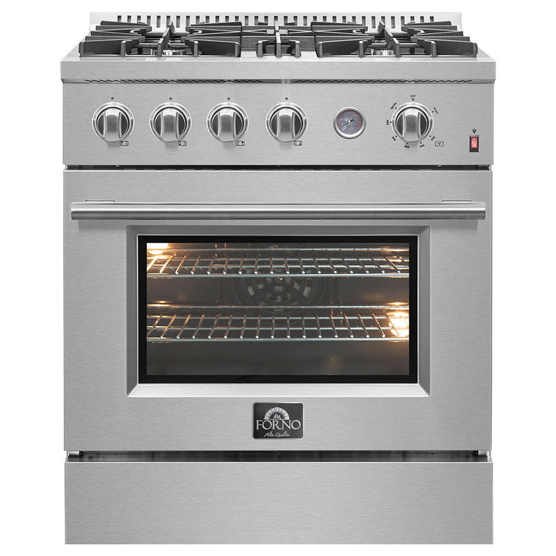 Forno FFSGS6277-30 30 in. Gas Range in Stainless Steel