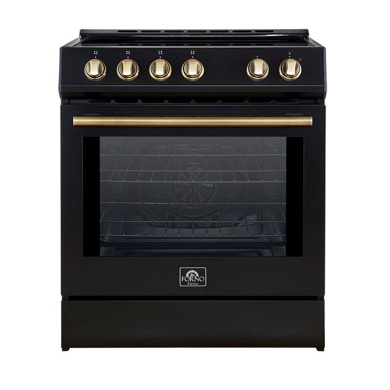 Forno FFSIN0982-30BLK Leonardo Espresso 30 in. Induction Range in Black