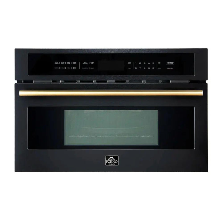 Forno Oliena Espresso 30-Inch Built-In 1.6 Cu. Ft. Microwave Oven in Stainless Steel with Stainless Steel Trim (FMWDR3093-30) Forno